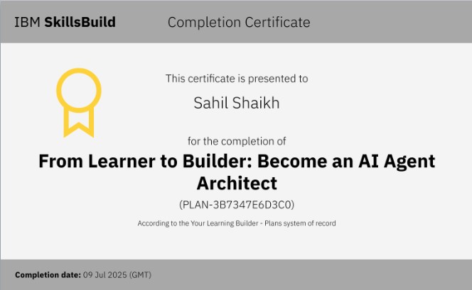 IBM AI Agent Certificate
